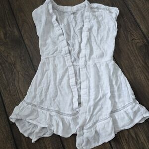 Abercrombie Kids White Textured Top